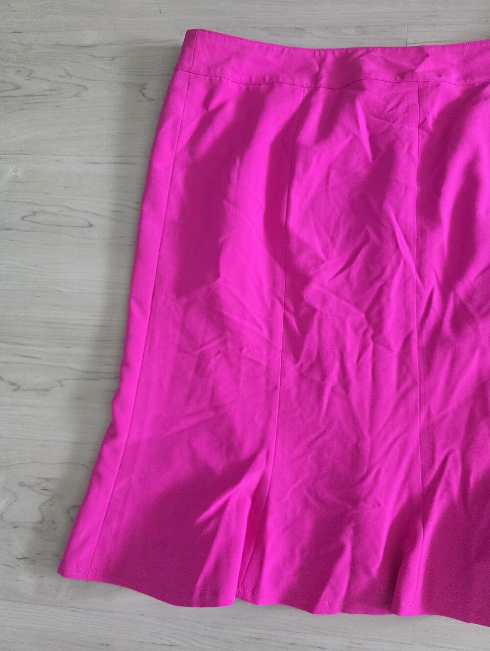 NWT Le Suit Pink Fuchsia Flare Skirt Size 18 Knee Length Career Y2K $149 - Picture 3 of 9